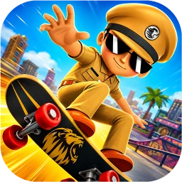 Biểu tượng Little Singham Super Skater